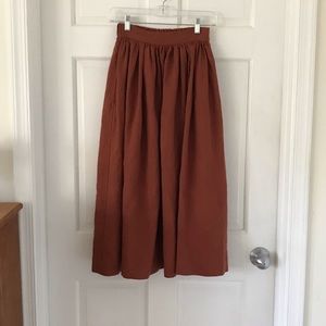 Not Perfect Linen 1950s City Skirts Size S